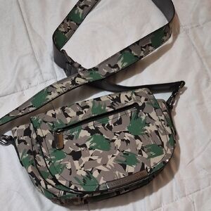 Marc by Marc Jacobs Green and Beige Camo Belt Bag